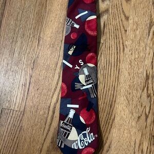 Coca Cola Tie with Red and Blue Accents